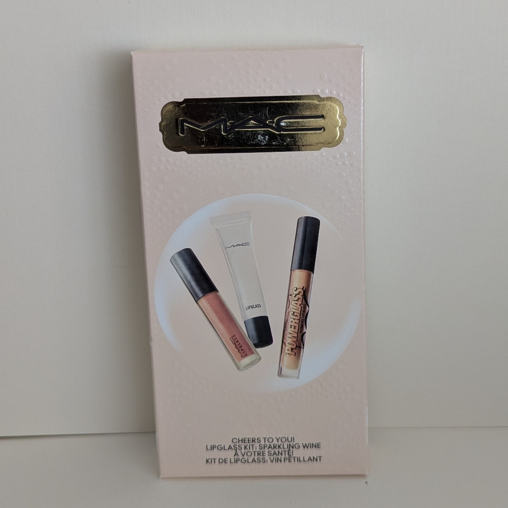 MAC Cheers To You Lipglass Kit - Sparking Wine